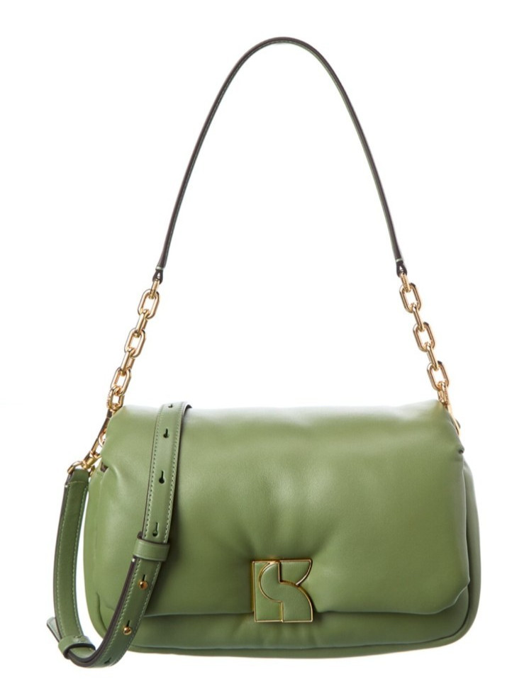 kate spade- Dakota- Puffy Leather Convertible Crossbody- Cedar Stand- NWT- $448