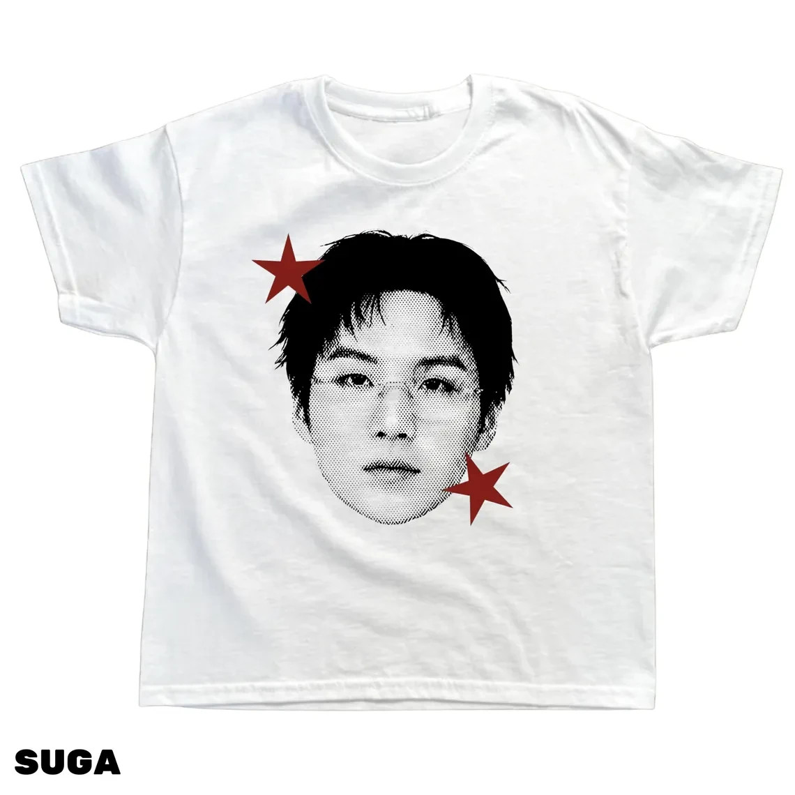Vintage Korean Music Fan Baby Tee Graphic Cotton T-Shirt