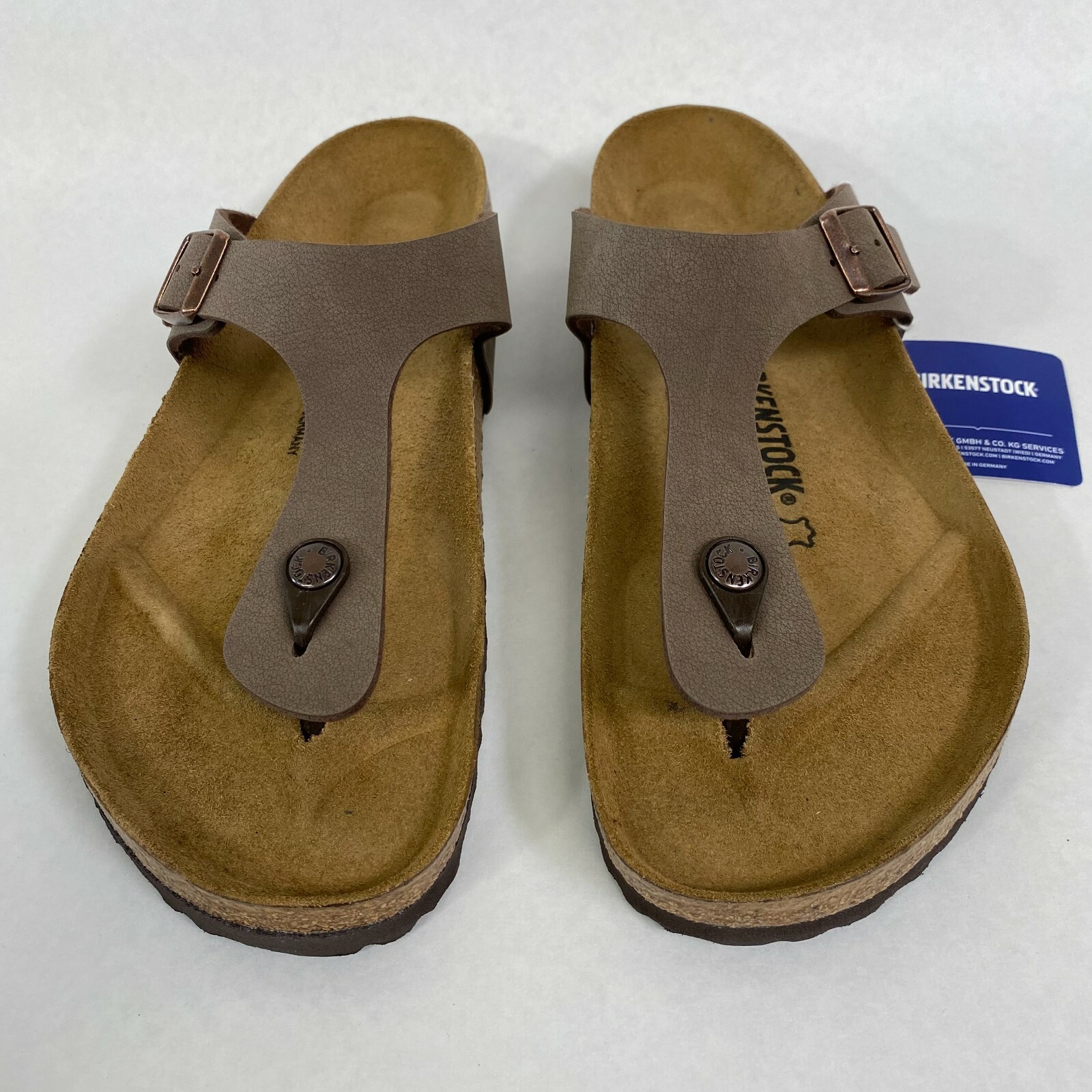 New w/o Box Birkenstock Gizeh Mocha Birko-Flor Regular – Select Size