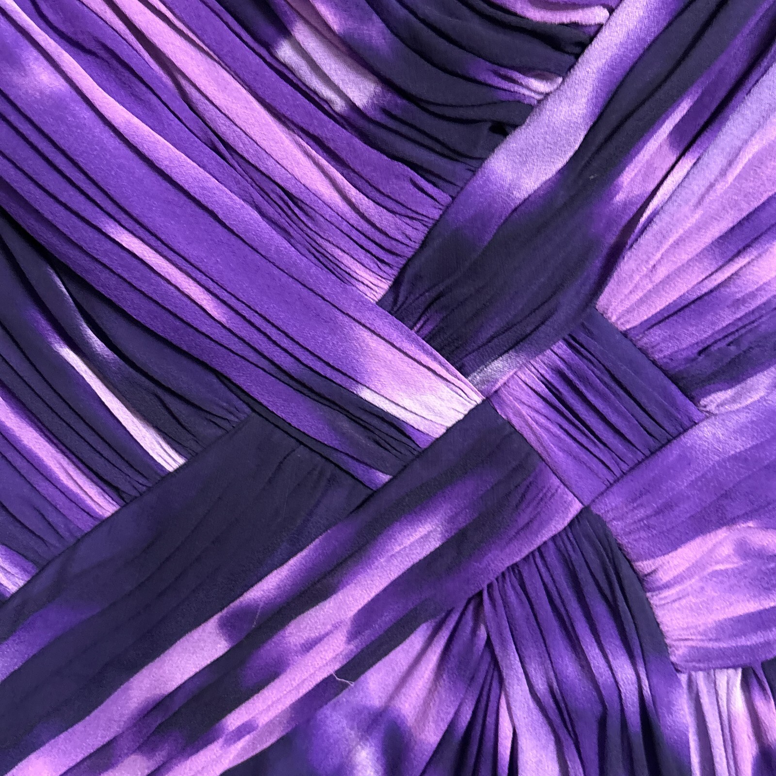 Tadashi Shoji Dress 12 Purple Silk Cocktail Party Guest Evening One Shoulder