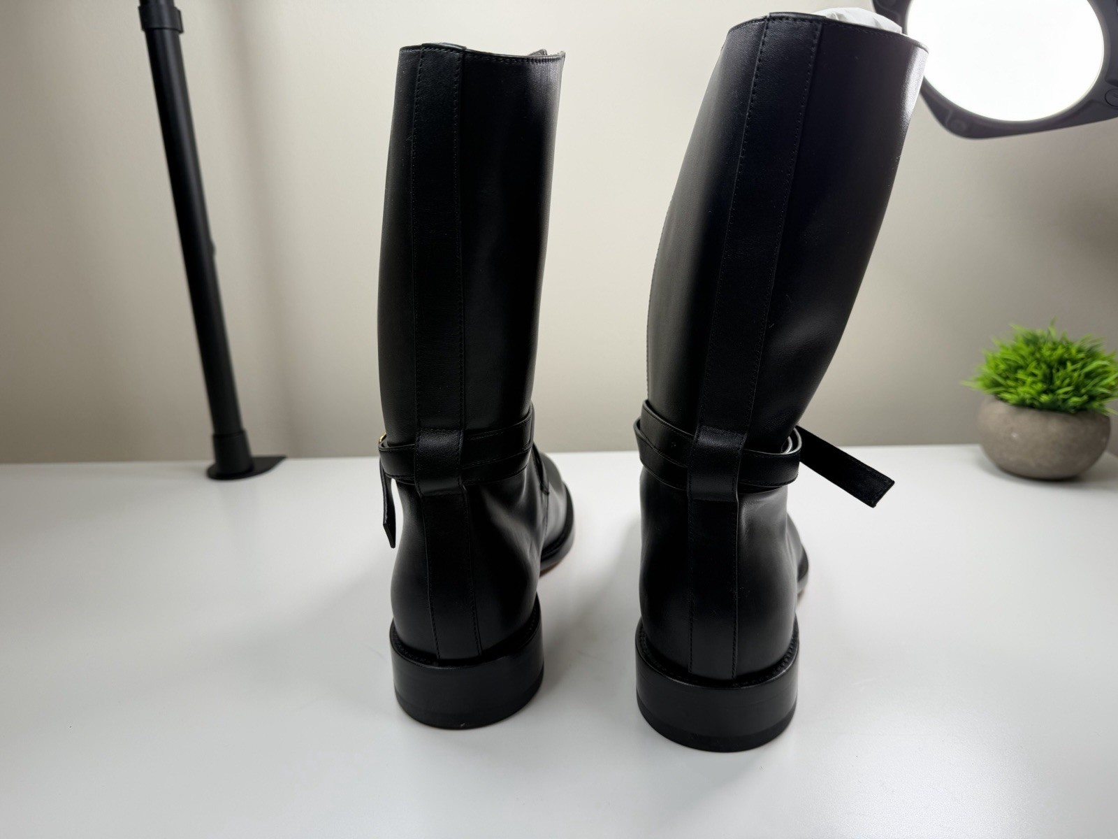The Row Jodhpur Boots Black Leather Size EU 39 / US 9