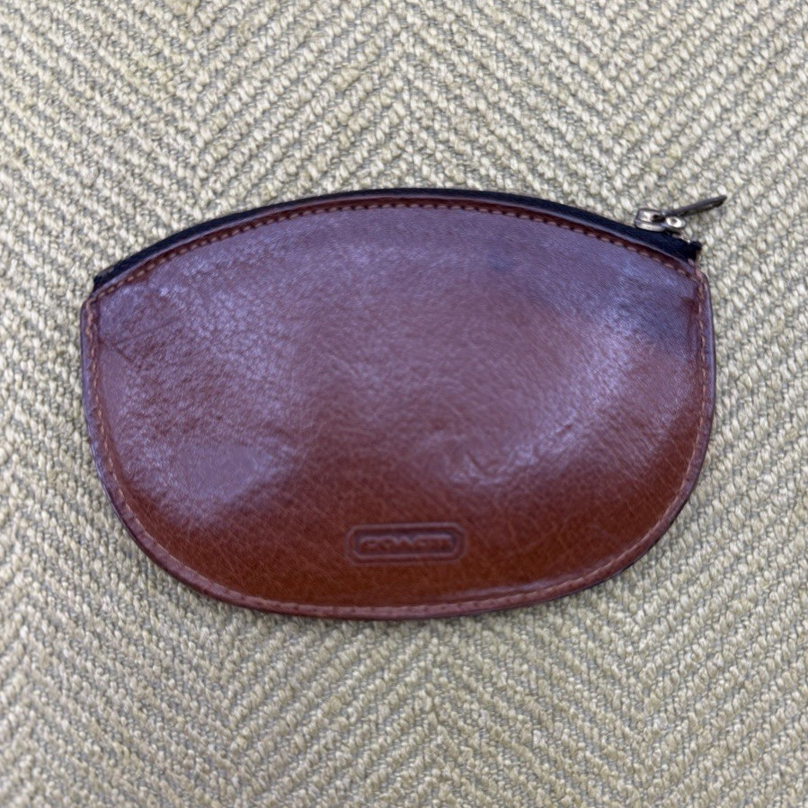 Rare Vintage Coach Crescent skinny coin case