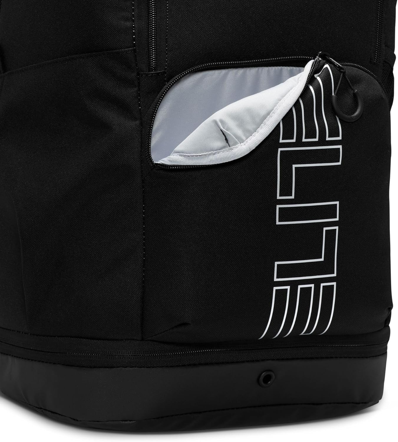 Nike, Unisex, Varsity Elite Backpack (32L), Black/Black/Metallic Silver, One Siz
