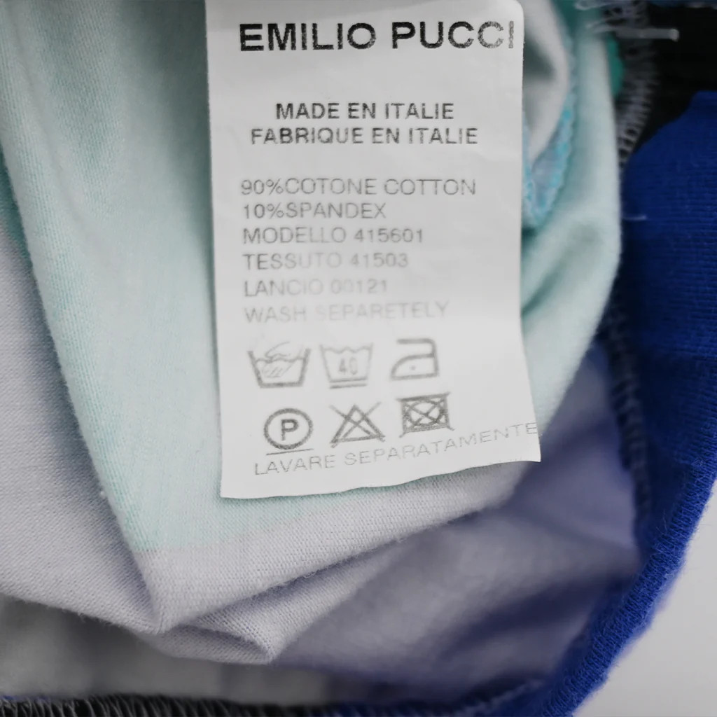 EMILIO PUCCI | Blue Cotton-Spandex Mini Skirt Size IT 40 / US 6
