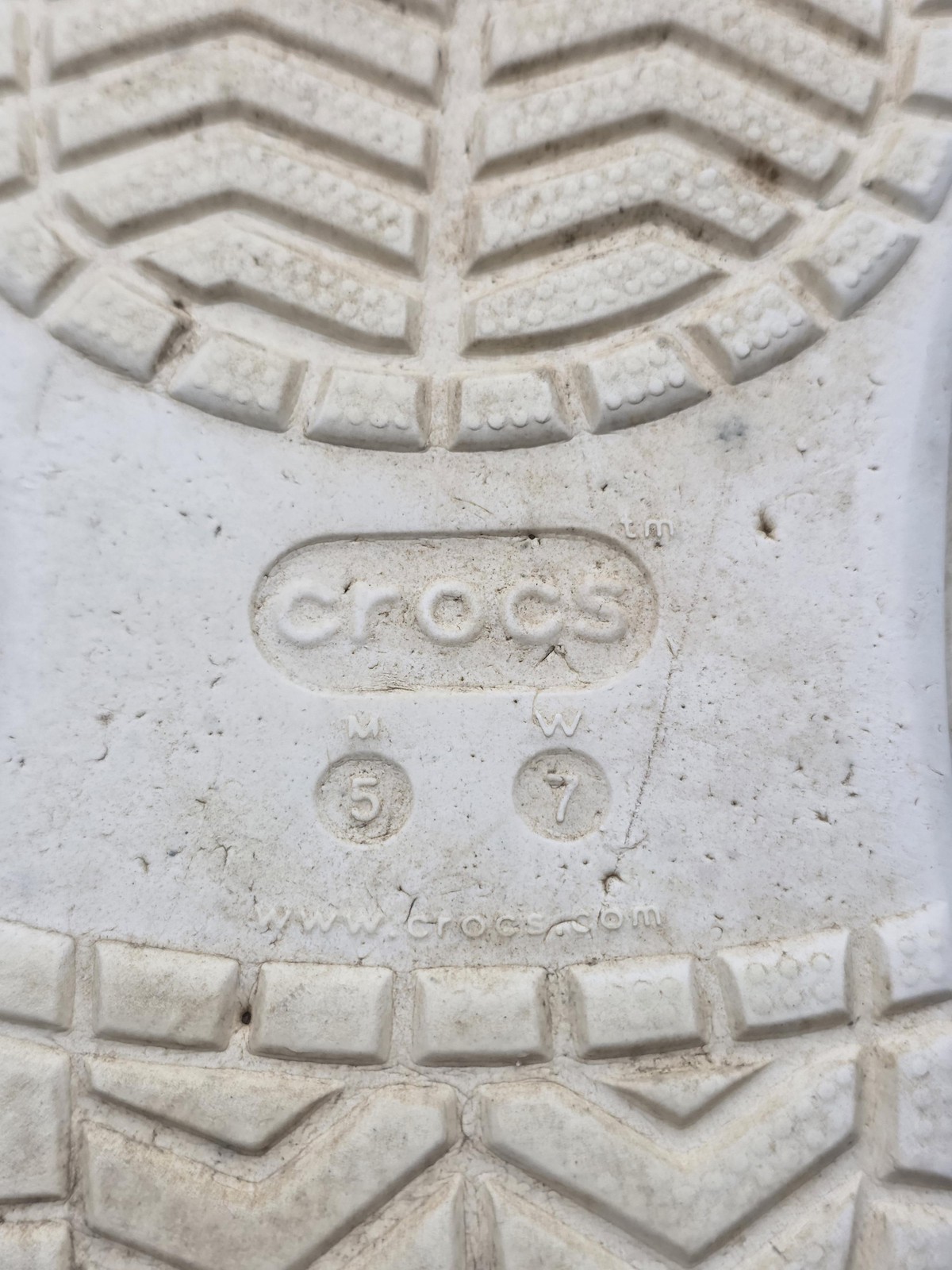 Crocs Bayaband Clog Shoes Womens Size 7 White Slip On Comfort Casual Damaged