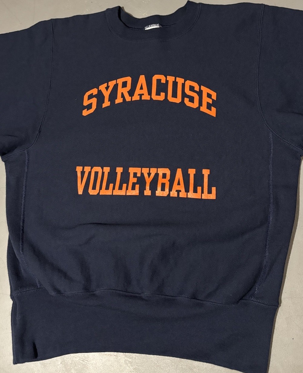 Vintage 90s Champion Reverse Weave Syracuse Volleyball Crewneck Sweatshirt Sz M