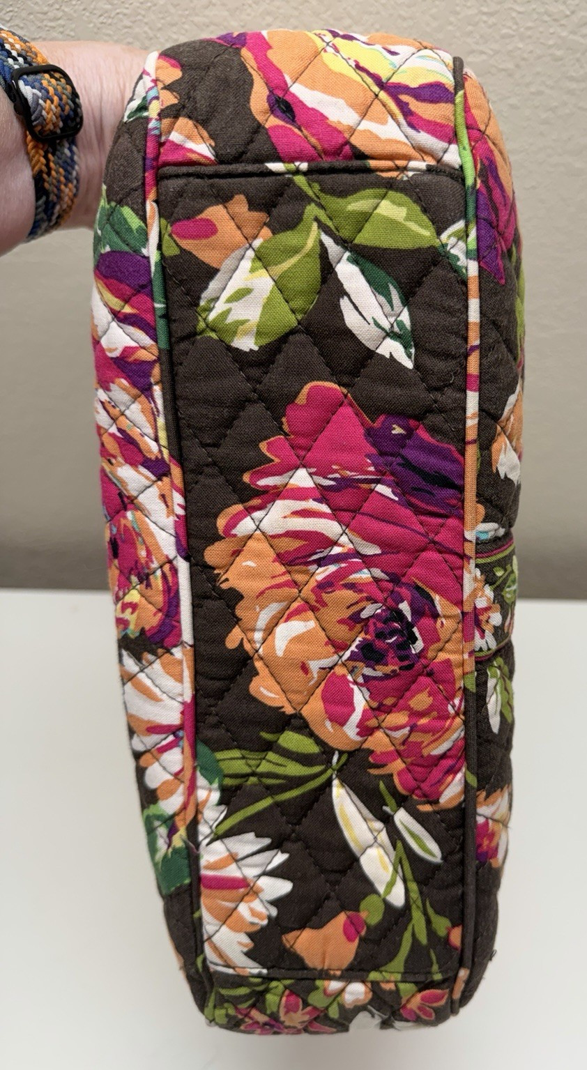 Vera Bradley English Rose Cassidy Quilted Purse Hand Bag Floral VGUC