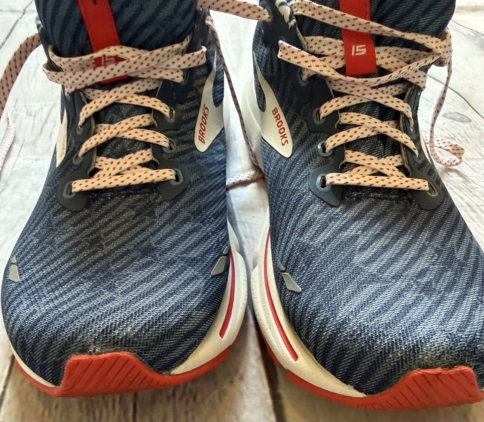 Brooks Ghost 15 USA Independence Women Sz 8 Stars Stripes Red White Blue