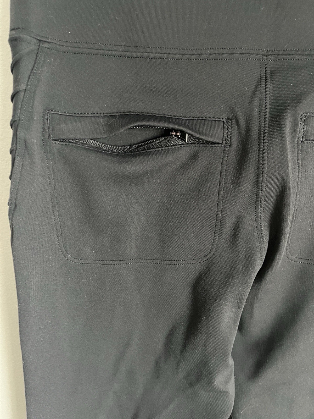 New Athleta Delancy Moto Tight Women’s Black Travel Pockets Leggings XS