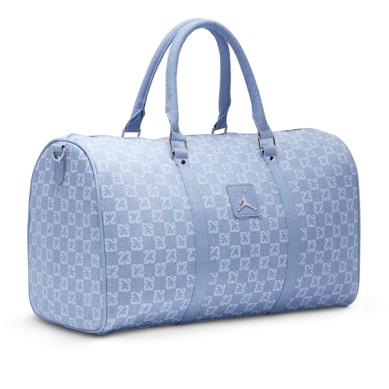 Nike Jordan Denim Blue/White LM9060-571 Monogram Gym Travel Duffel Bag (40L)