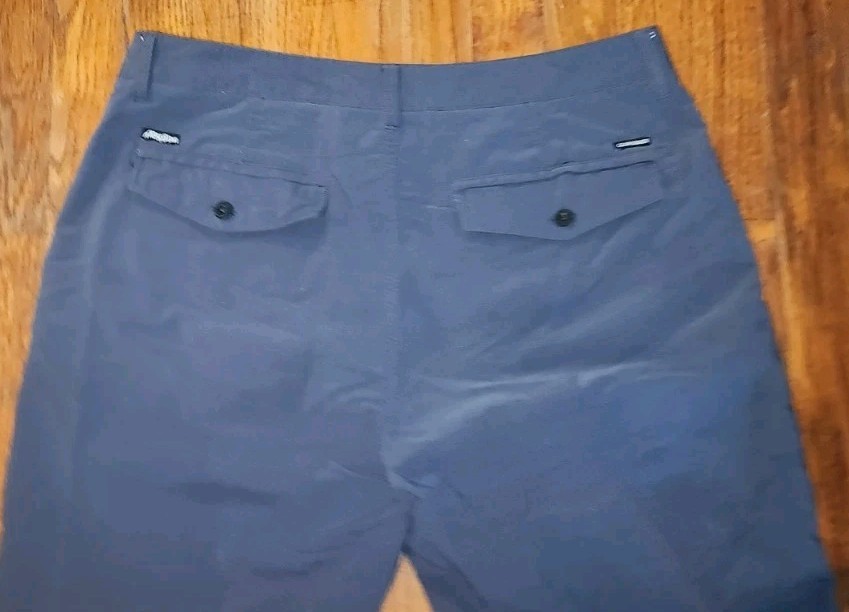 Quiksilver Trunks Shorts Size Men 34 Nylon/Poly Gray Pockets 34X9 Amph/Bians