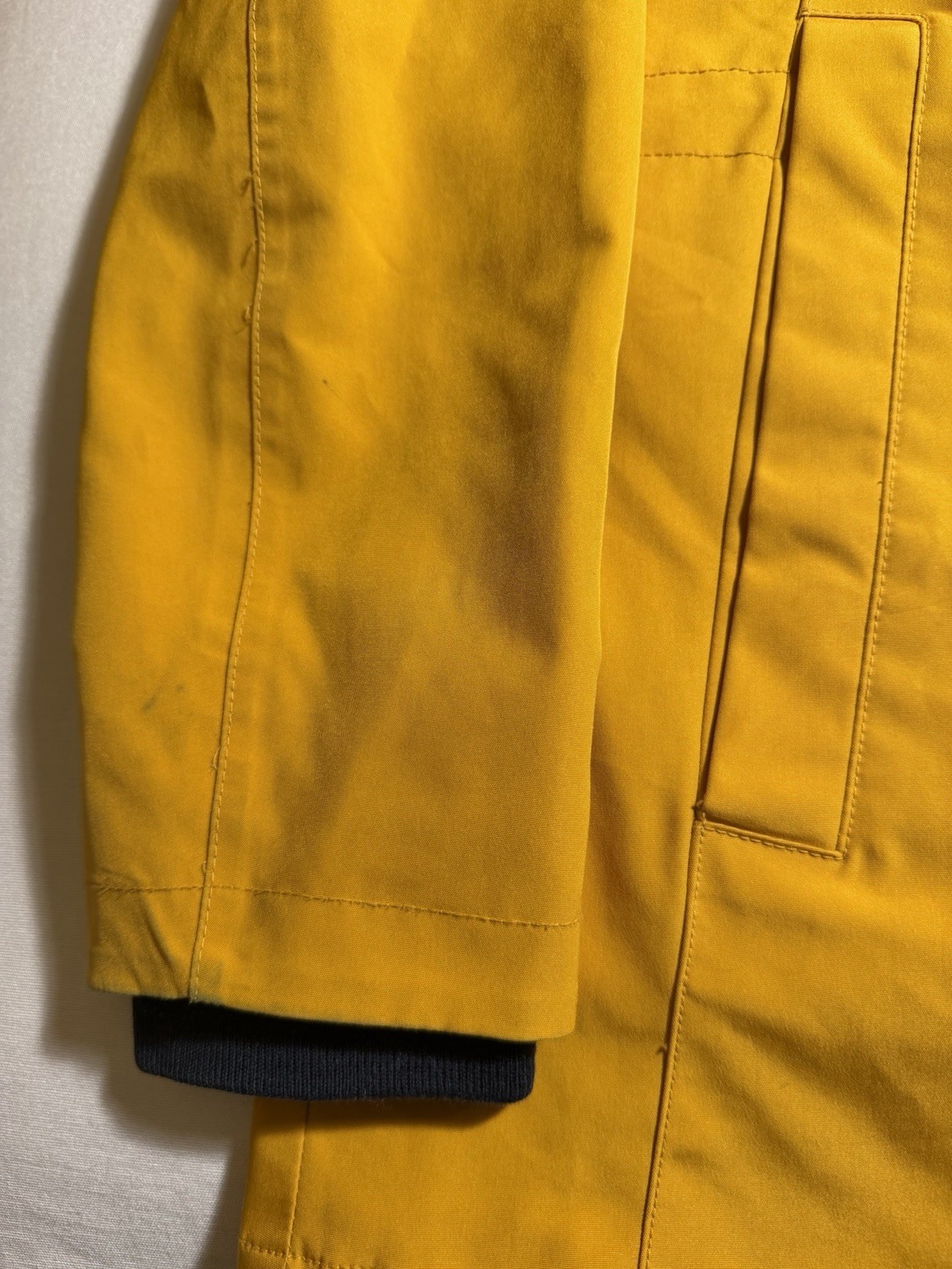 Vintage Pendleton Women’s Rain Slicker Jacket Yellow Hooded Plaid Lined Size S