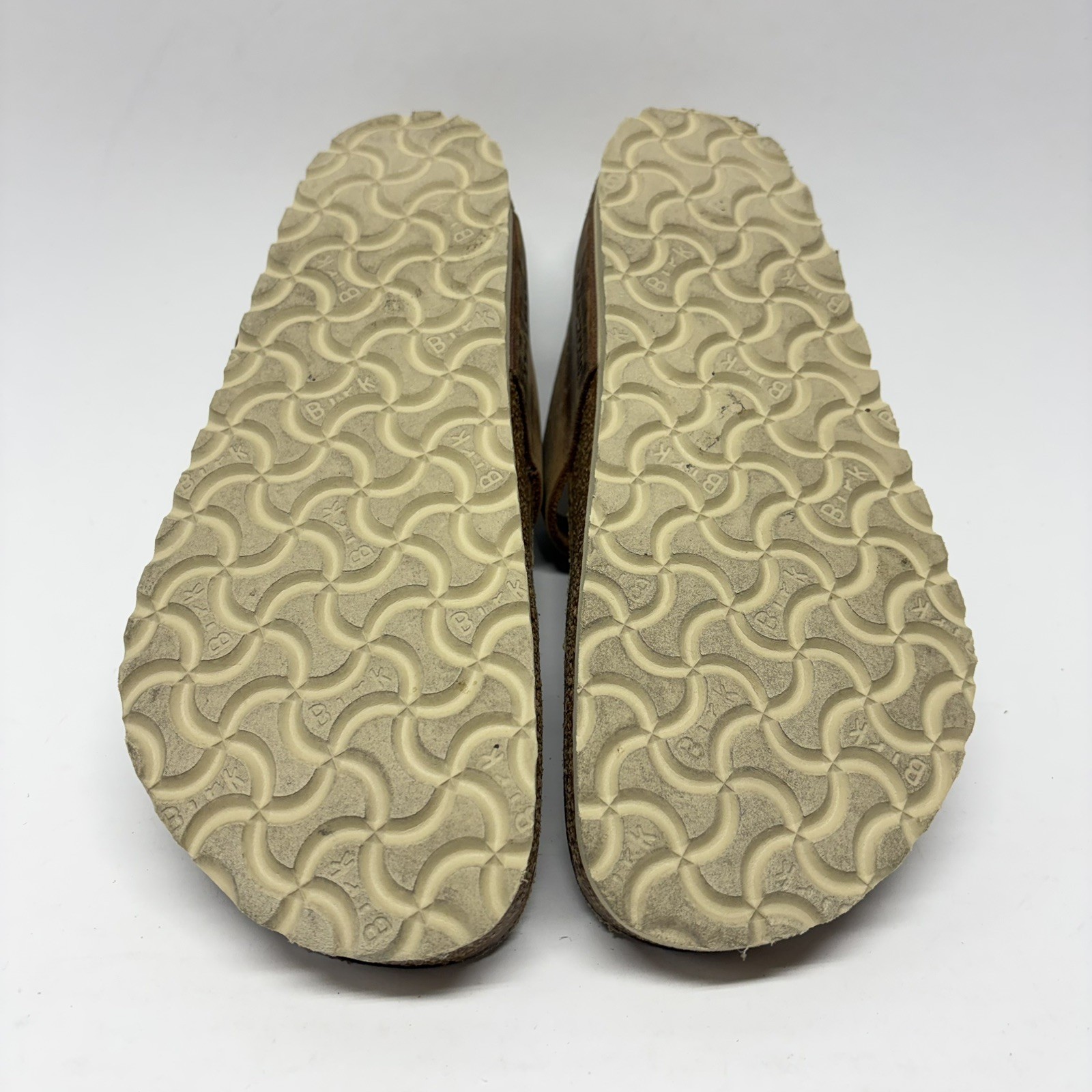Birkenstock Gizeh Braided Women Sz 36 L5 Reg Brown Oiled Leather Thong Sandals