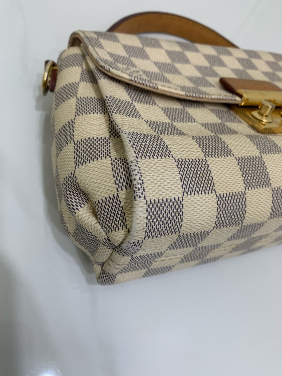 Louis Vuitton Croisette Damier Azur Crossbody Bag 25x17x9 cm