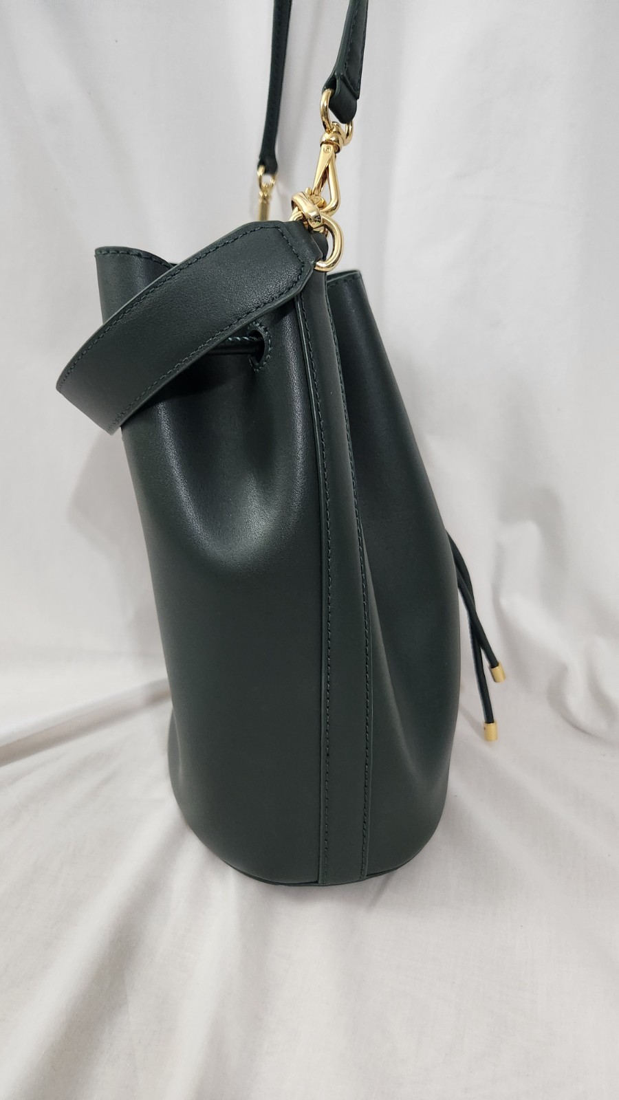 Lauren Ralph Lauren Andie Medium Leather Women’s Tote Bag Green New Without Tags