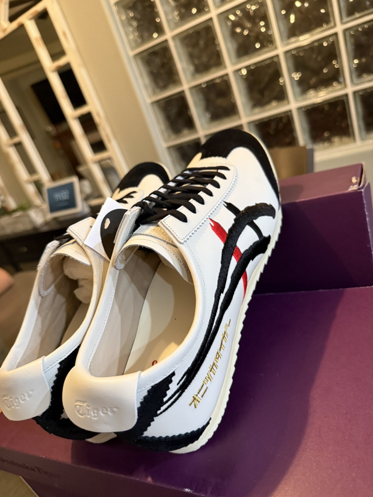 Onitsuka Tiger MEXICO 66 DELUXE NIPPON MADE sneaker 1181A119 US11.0 WHITE BLACK