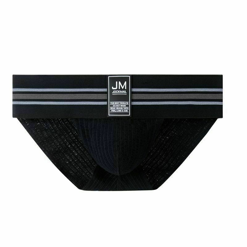 JOCKMAIL Mens Briefs Underwear Athletic Supporter Slip Ultra-wide Belt Panties