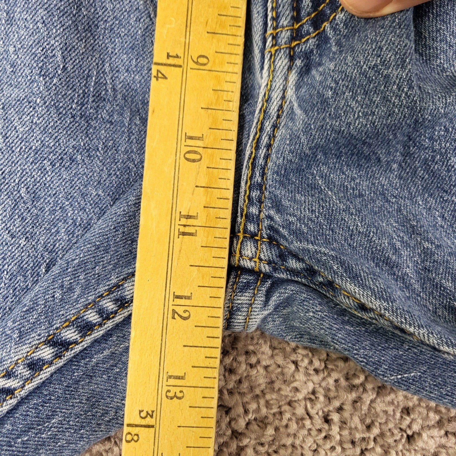 Levi’s 505 Regular Fit Jeans Men 36×30 Blue Excellent WaterLess Denim 00505-2958