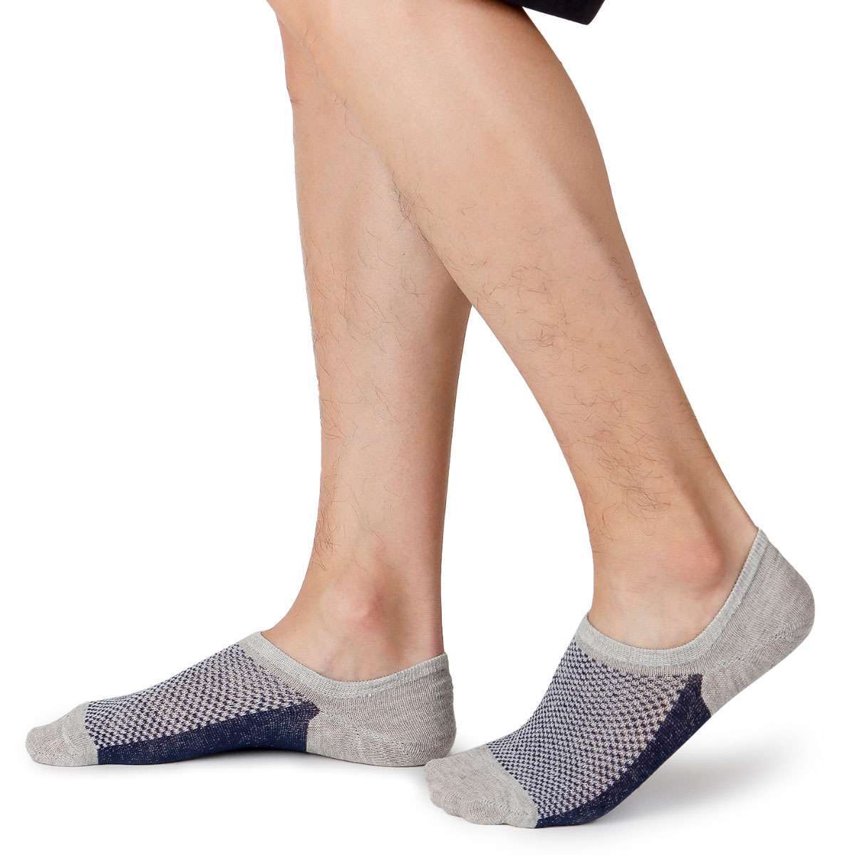 5 Pairs Mens Women No Show Invisible Nonslip Low Cut Socks