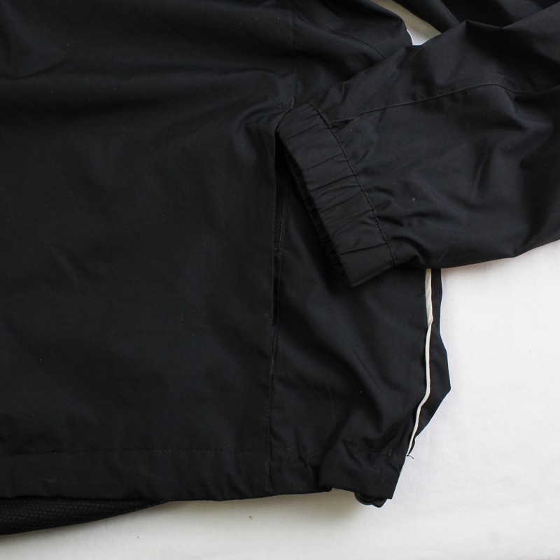 IZOD Men’s L Lightweight Black Windbreaker 1/2 Zip Jacket 90’s
