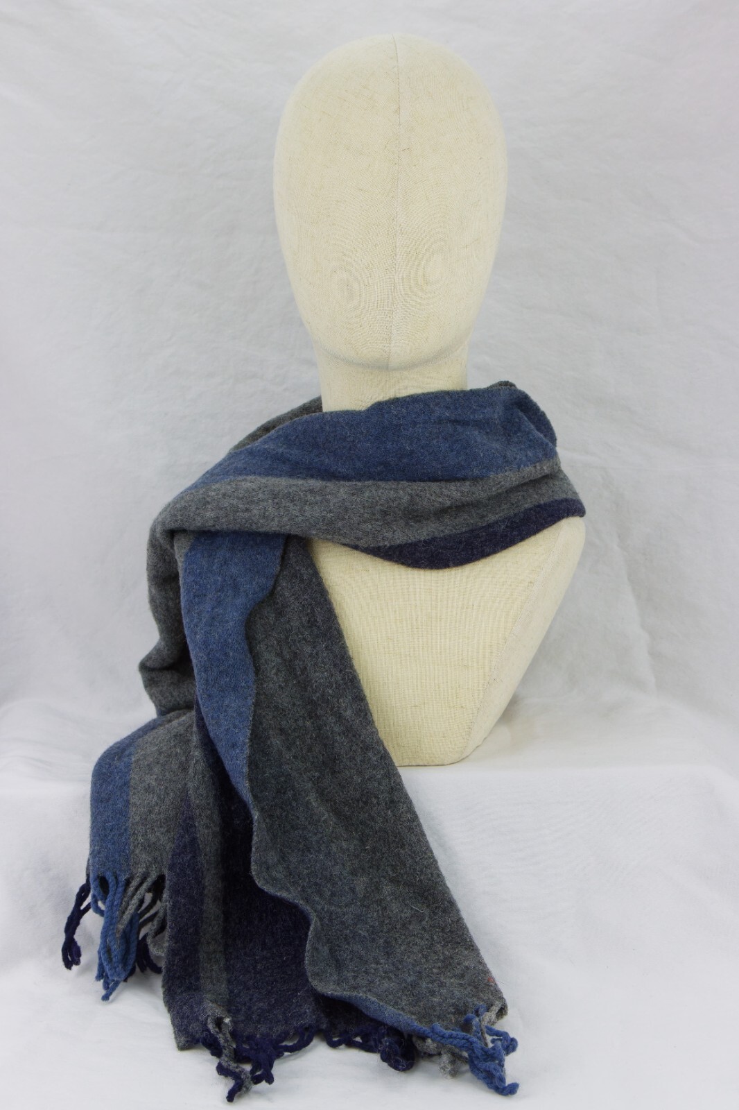Via Condotti Roma 100% Virgin Wool Scarf, Made in Italy, Approx. 11in x 62in