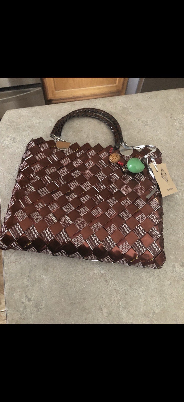 Nahui Ollin Wrapper Purse Bag NEW 9″ x 7.5″ (11″ w/handles)