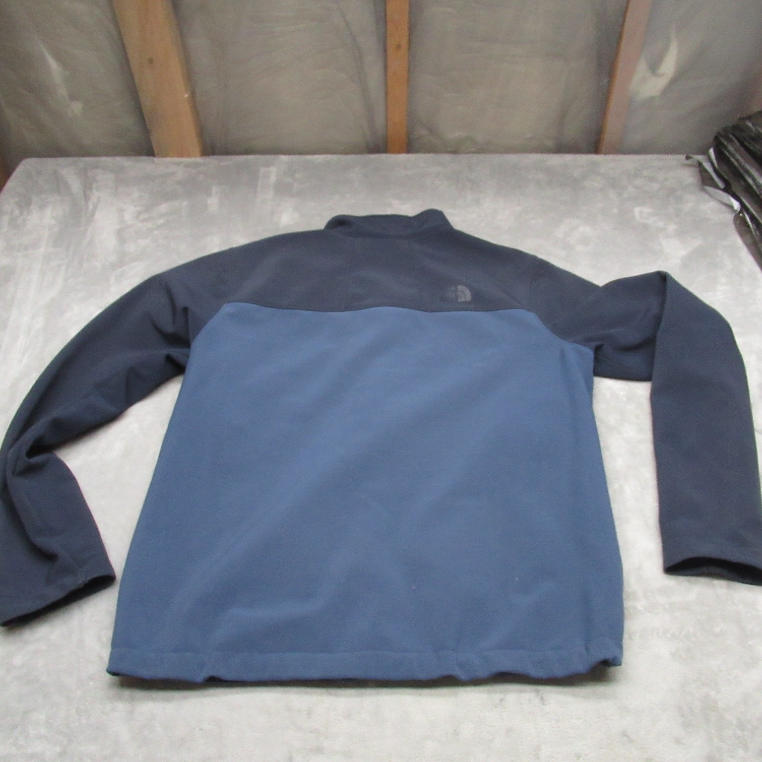 North Face Jacket Mens Medium Blue WindWall Apex Bionic Softshell Fleece Lined