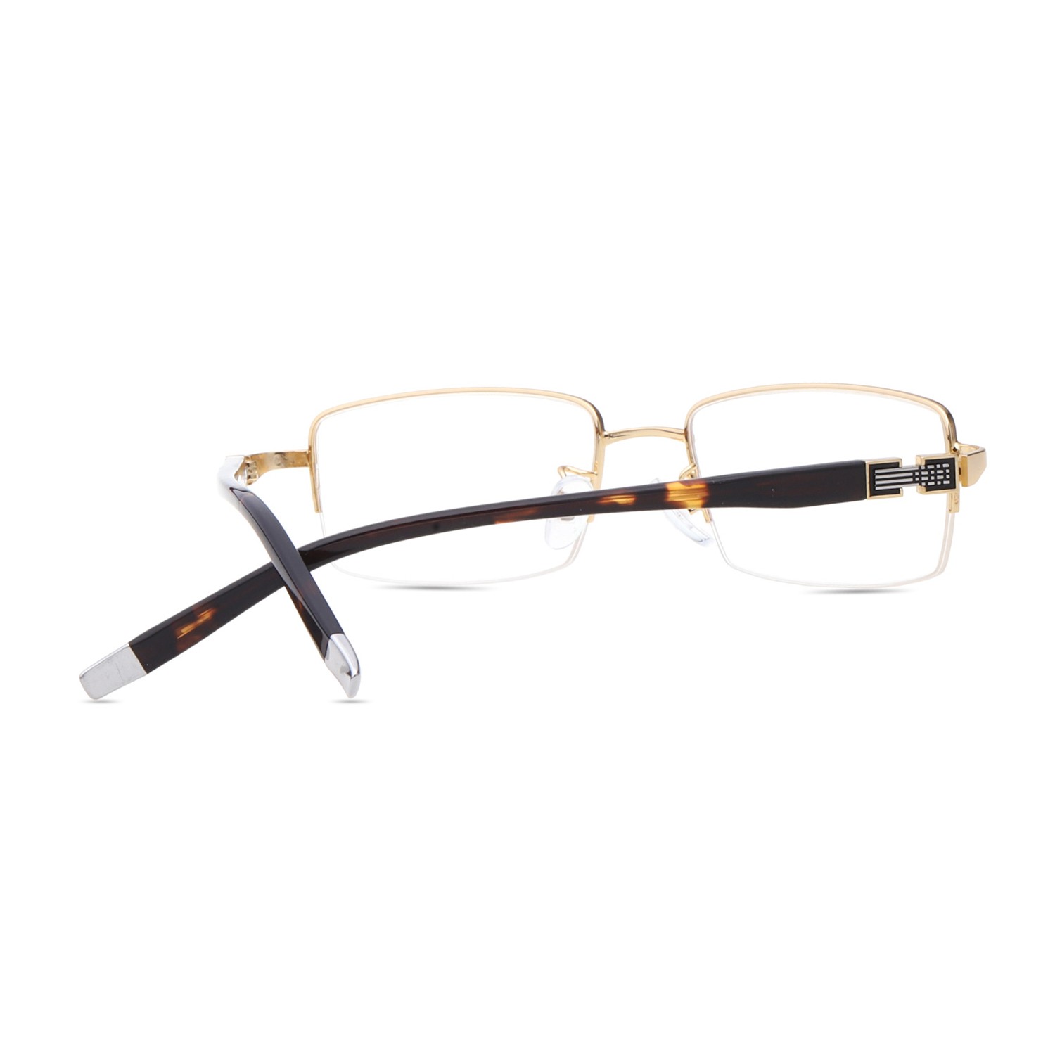 Men’s Half Rim Photochromic Reading Brown Glasses Transition Sunglasses Reader