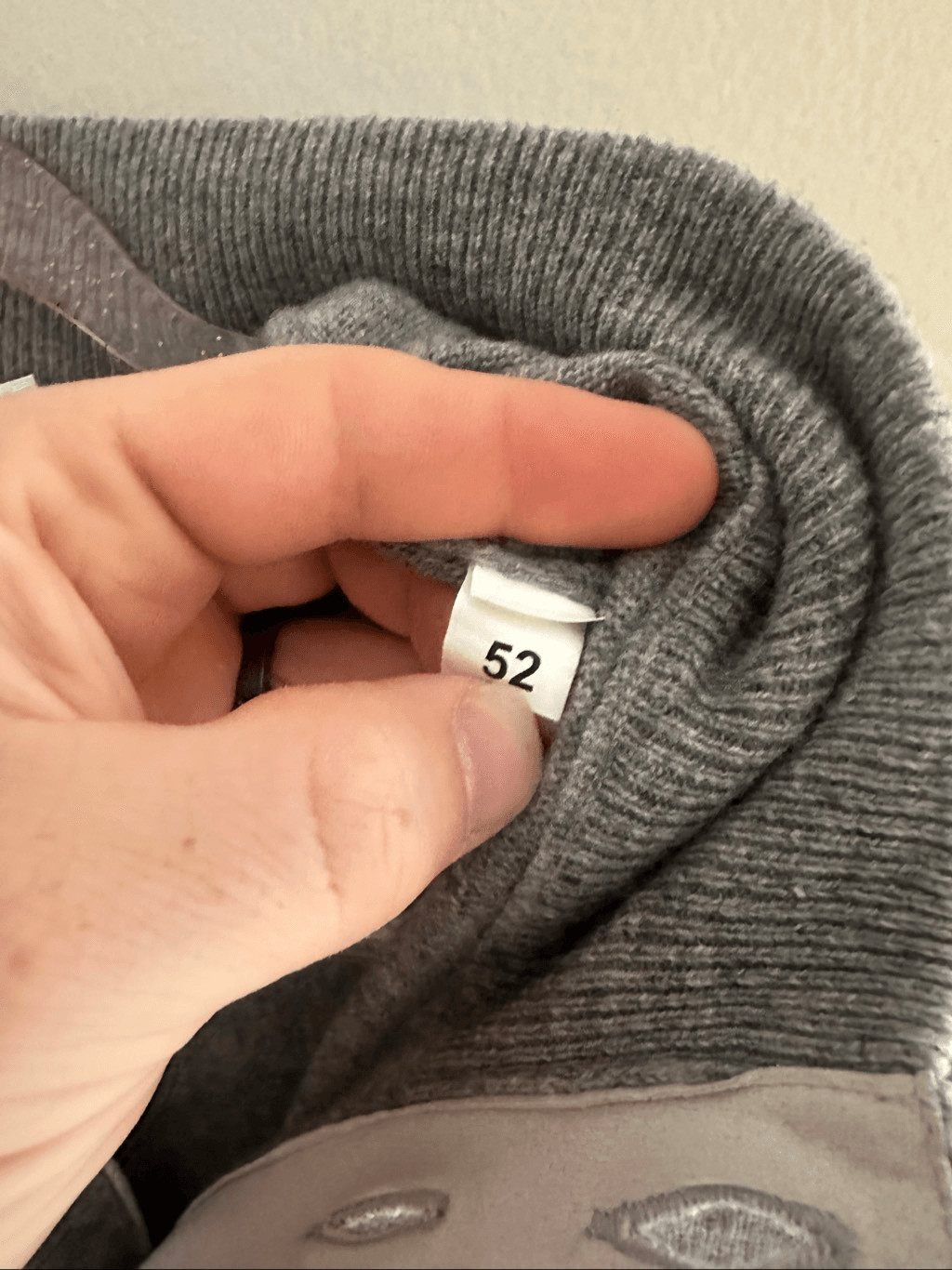 Gran Sasso Men’s Wool Cashmere Cardigan Gray Size 52 (Large) Elbow Patches