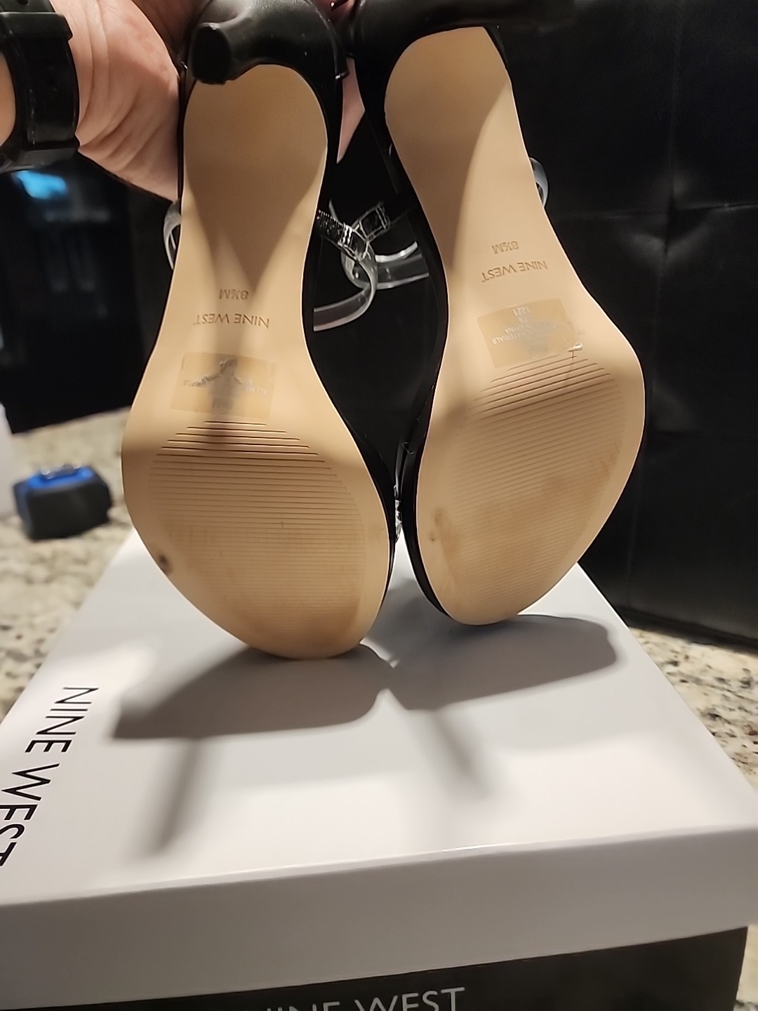 Nine West Leah 3 Black Heels W/ Original Box Size 8.5