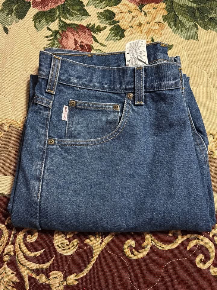 New/NWOT – Carhartt B160 DST Relaxed Fit Blue Denim Jeans 36×30 – 36 x 30