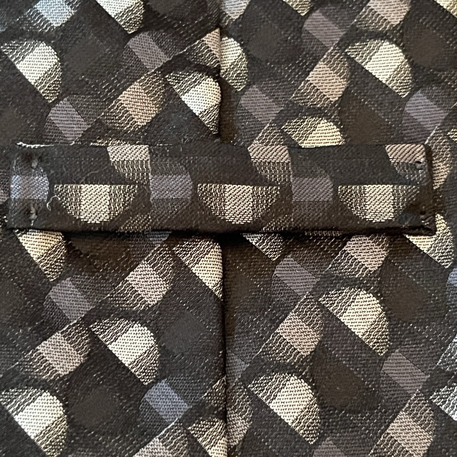 Vintage Murano Black Hand Made 100% Silk Men’s Neck Tie Made In USA