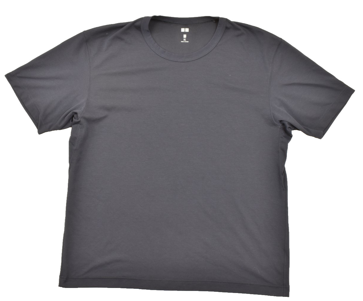 Uniqlo Dry-Ex Men Crew Neck T-Shirt XXL Black Performance Athletic Short Sleeve
