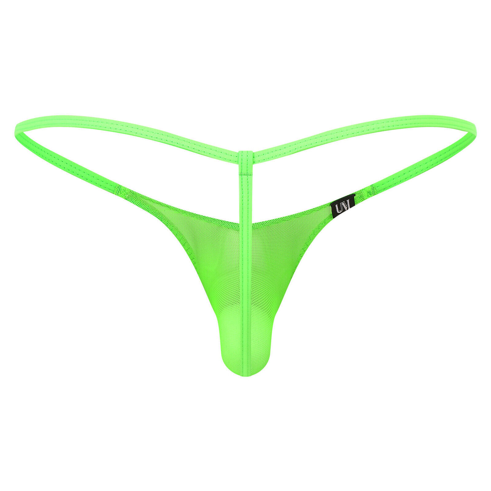 Mens See Through Mini Thong Bulge Pouch T-Back G-string Low Rise Micro Underwear