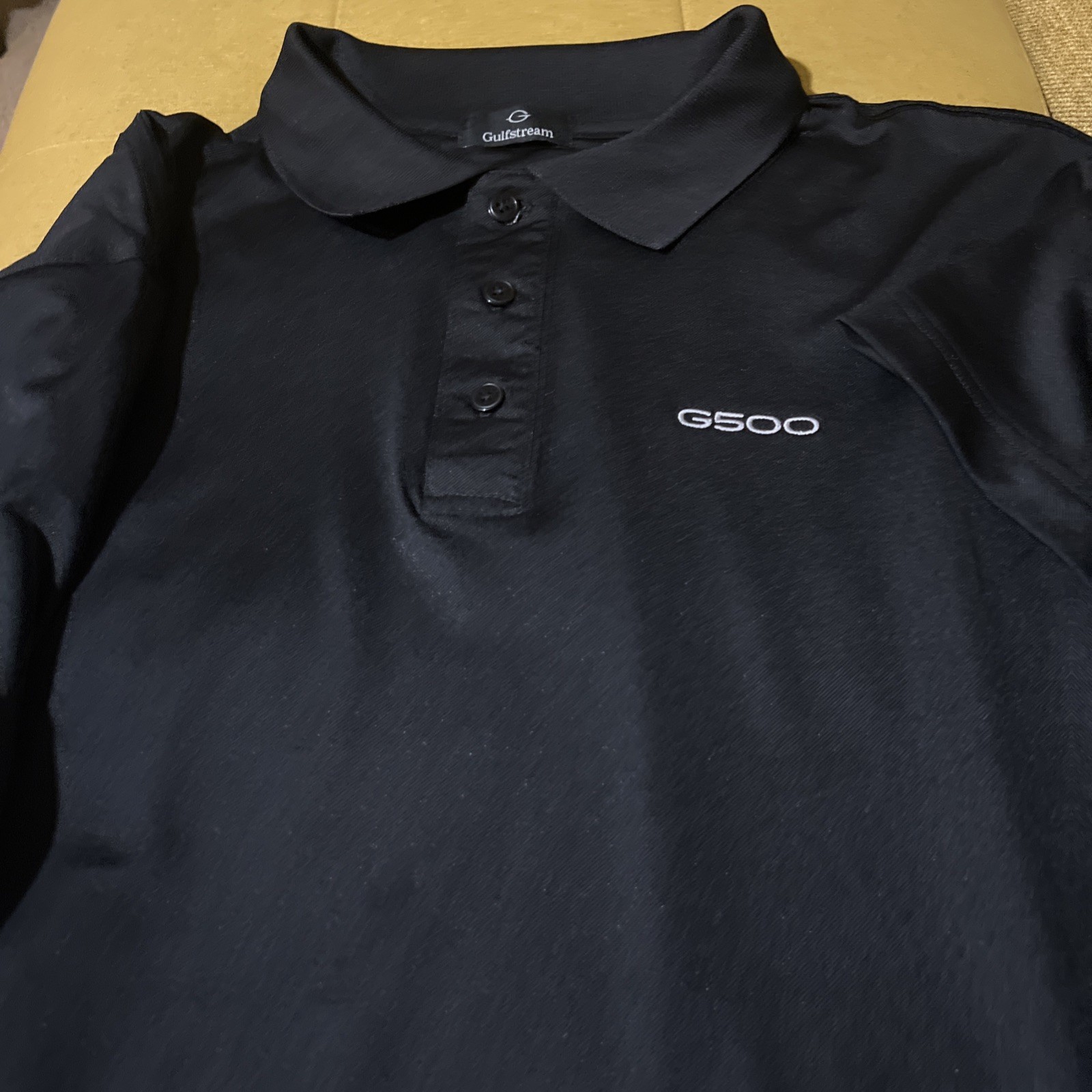 Aerospace G500 Shirt Polo Jet Gulfstream Men’s XL,2XL Black Logo Free Gift 🎁