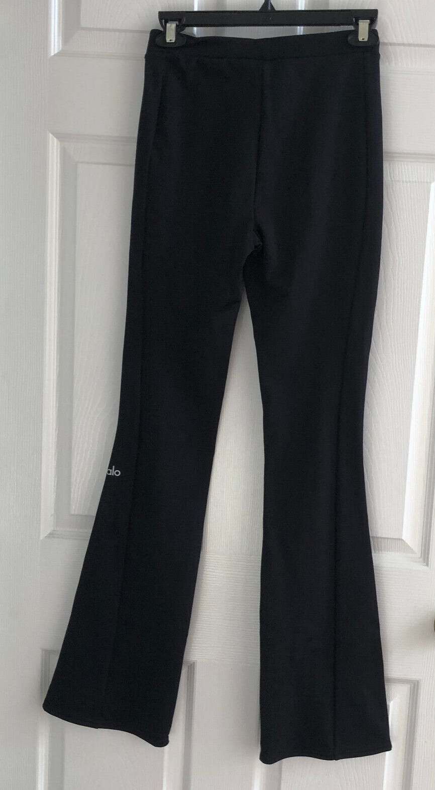 Alo High Waist Zip It Flare Legging Size S Black Reguar Length*31.5″-Orig. $138