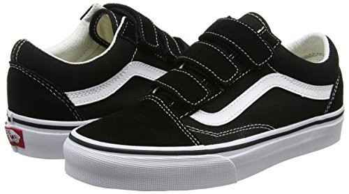 Vans Adult Unisex Old Skool V Shoes | (Suede/Canvas) Black/True White |