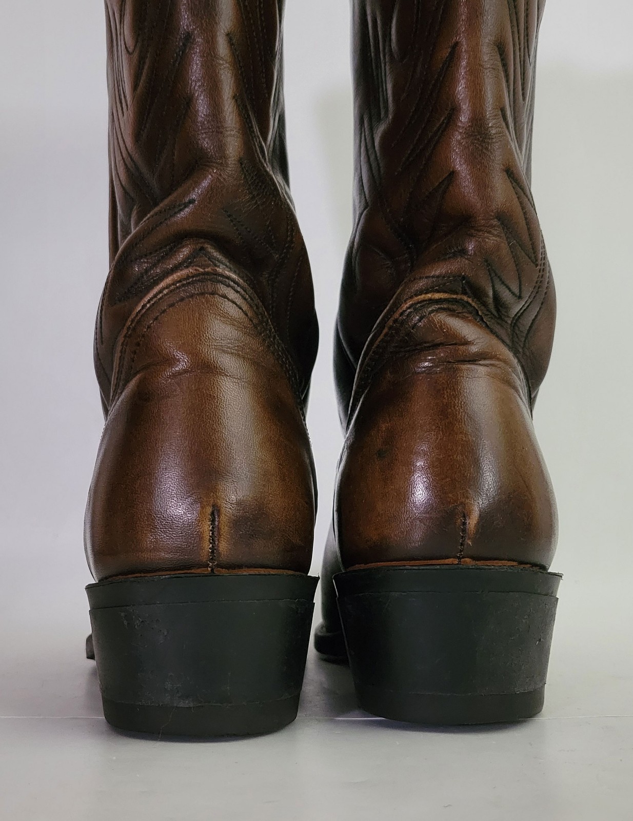 Vtg Red Wing 9801 Brown Leather USA Made Cowboy Western Pecos Work Boots Men 10C