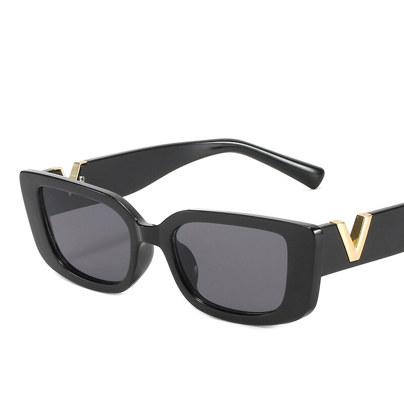 Small Rectangle Sunglasses for Women Men Vintage Trendy Rectangular Sunglasses