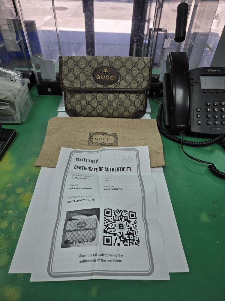 GUCCI GG SUPREME MONOGRAM NEO VINTAGE WEB BELT BAG (HQ0024812)