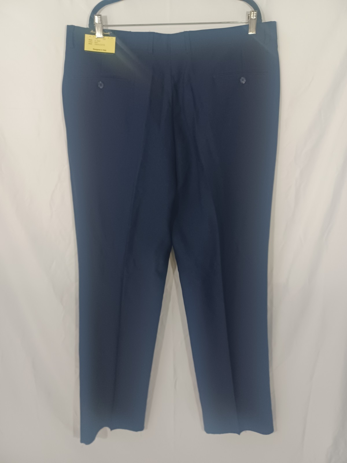 Fortino Landi Men’s Navy 2-Piece Suit Size 48L Pants 42W Unhemmed