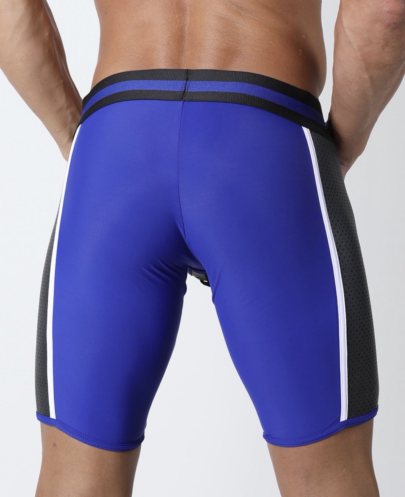 CellBlock 13 Men’s Kick-Off Short Neoprene Lace Up Black Blue Sz Large
