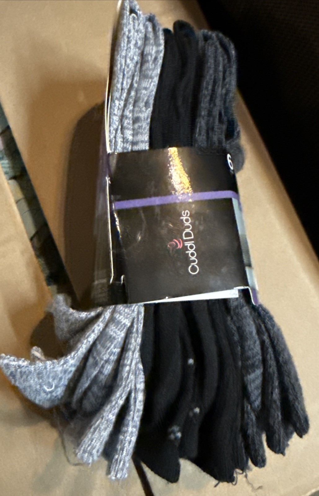 Cuddl Duds Women’ Super Soft Midweight Crew Socks 6 Pair Size 4-10 NEW w/Tags