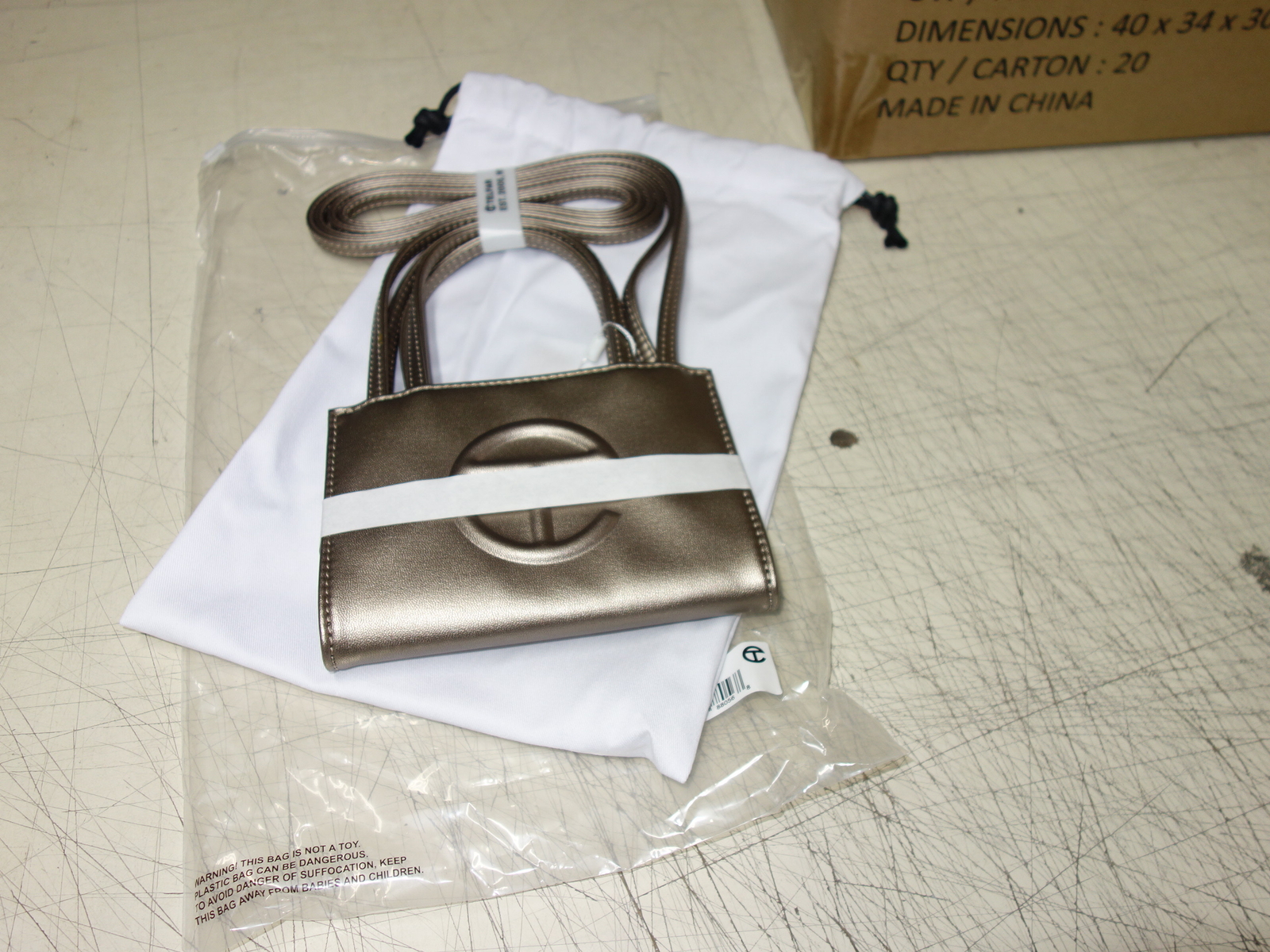 New TELFAR Small Shopping Bag BRONZE