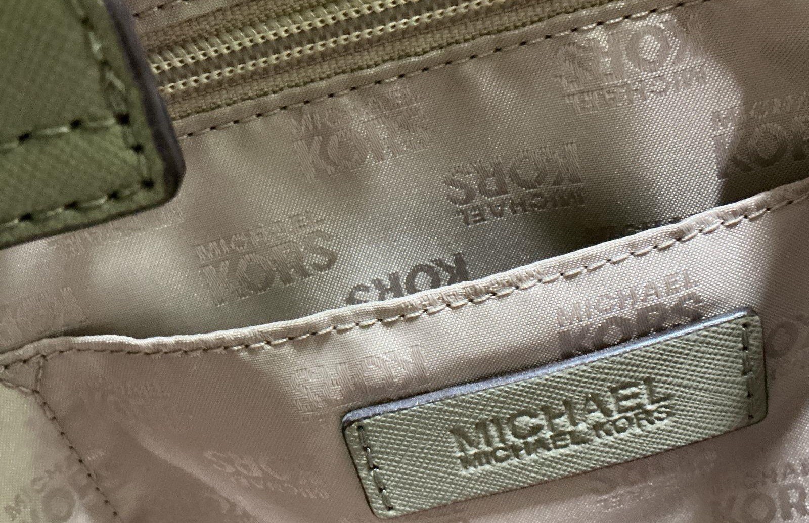 Michael Kors Sage Green Saffiano Leather Savannah Satchel Bag No Strap