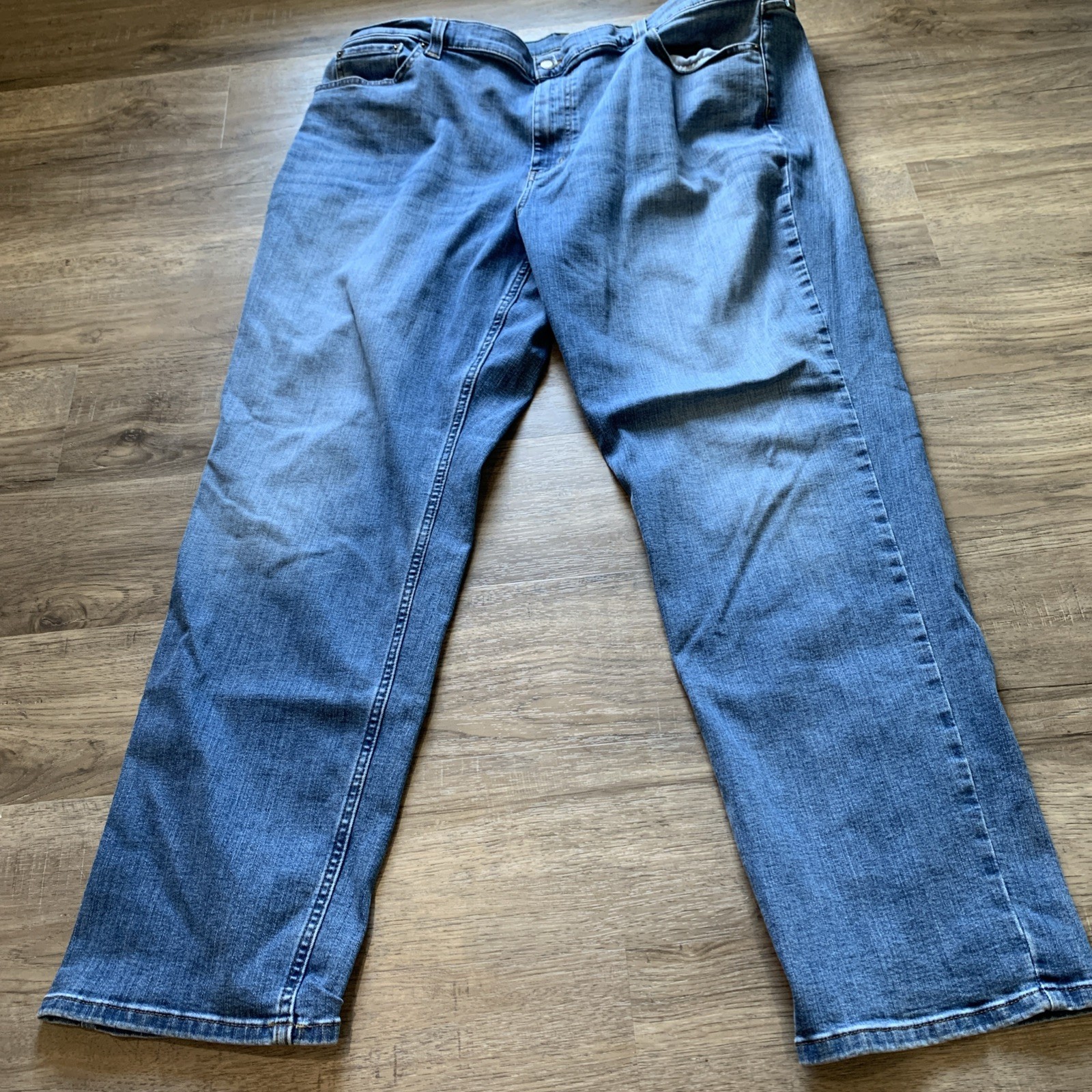 Men’s Classic Fit LLBEAN Blue Jeans Size 44×32 Straight Leg Bean Flex Stretch