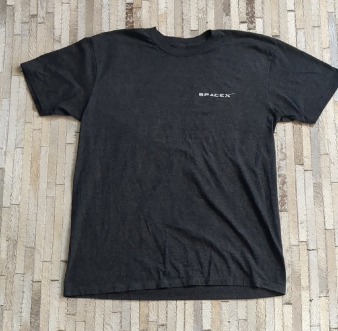 SpaceX Falcon Heavy Dark Gray Short-Sleeve T-Shirt Size L