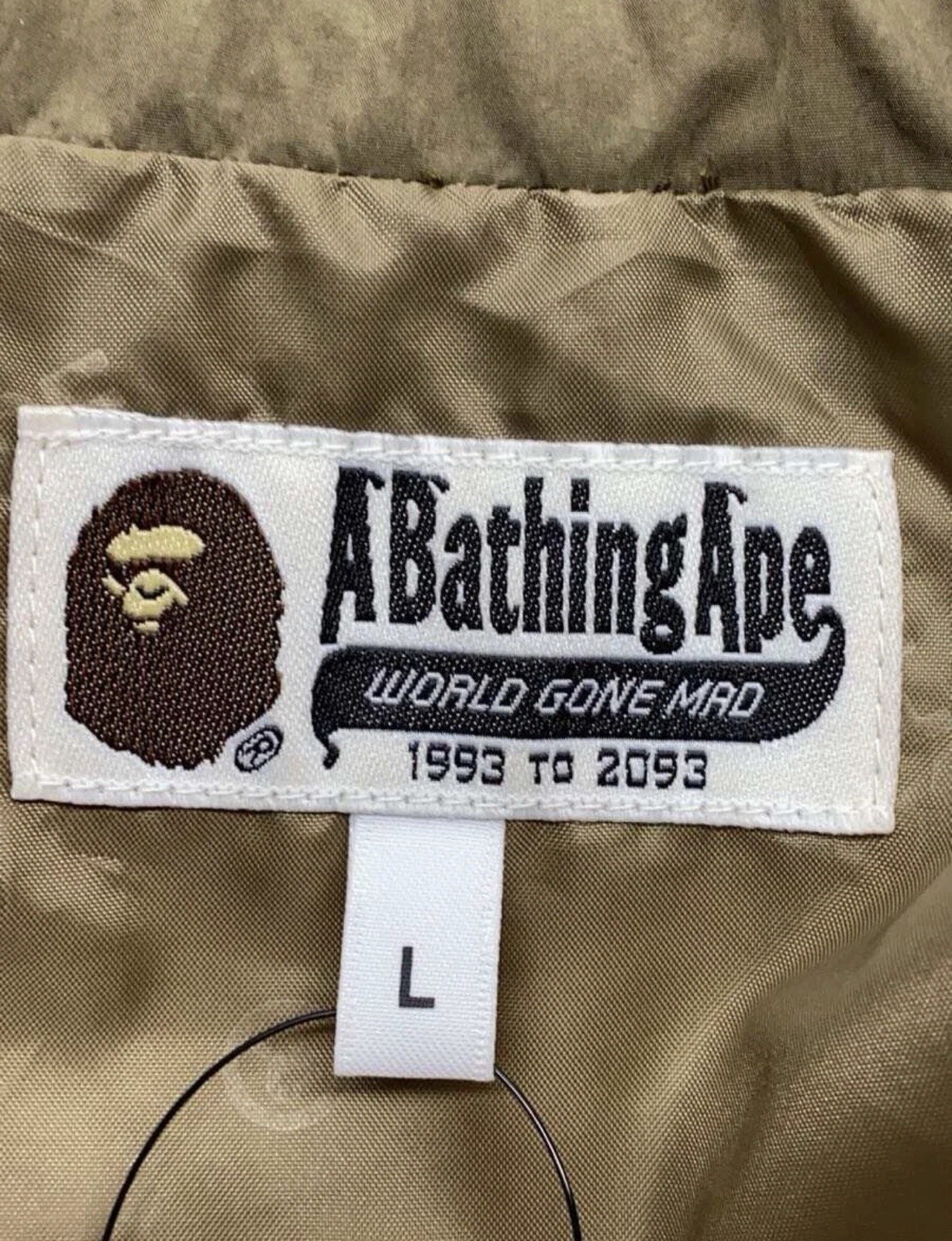 Polartec A Bathing Ape Winter Jacket En Polyester Khaki L D’occasion