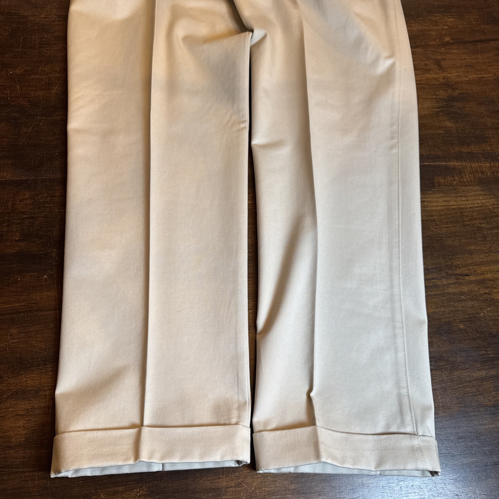 Savane Deep Dye Wrinkle Free Pant Mens 38×32 Khakis Pleated Straight NWT