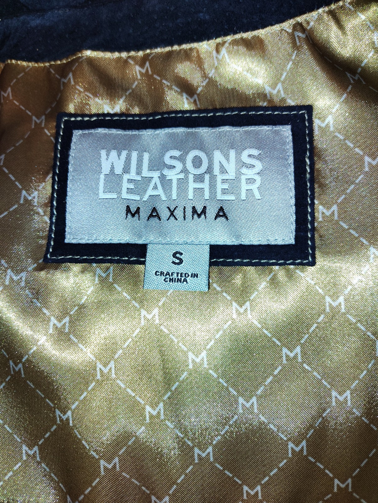 Wilson Leather Maxima Black Jacket Women Size Small New Other *Read Description*